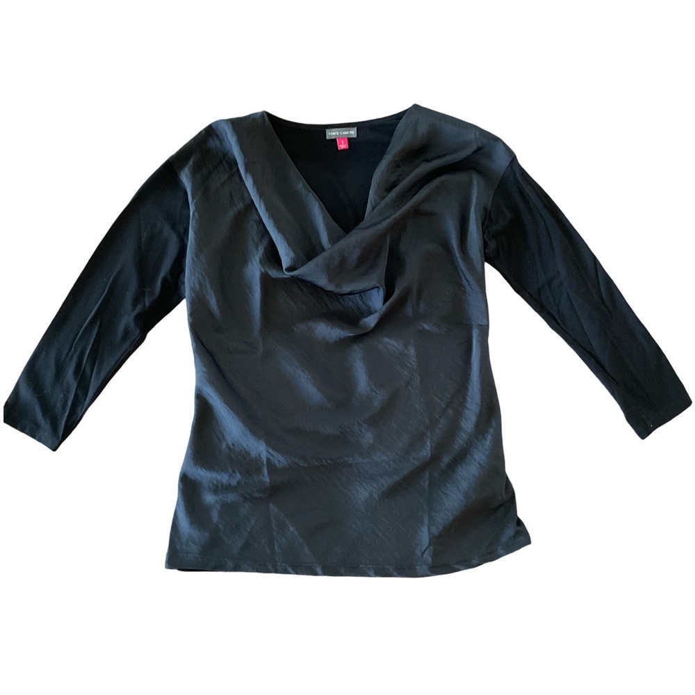 VINCE CAMUTO Women's Long Sleeve Cowl Neck Top